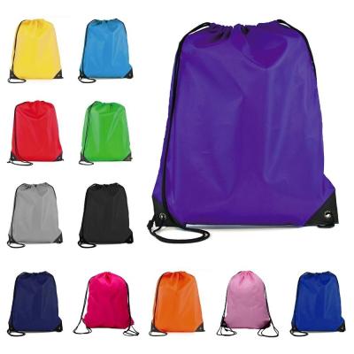 中国 Factory Wholesale Cheap Promotional Logo Polyester Drawstring Sports High Quality Custom Bag Waterproof 販売のため