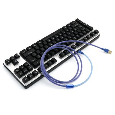 China Player Customized Dual MP3/MP4 Sleeved Two Mini USB 5P Micro Tone Mechanical Keyboard Type C USB Cables for sale