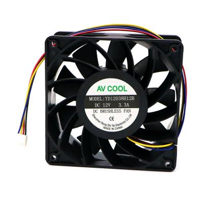 China energy & Mining 12V 3.3A 12038 12CM Fan PWM CPU Cooler for sale