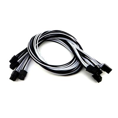 China Power Supply Customized 1007 16AWG Industrial PCI-E 6 Pin Male To Male Cable for sale