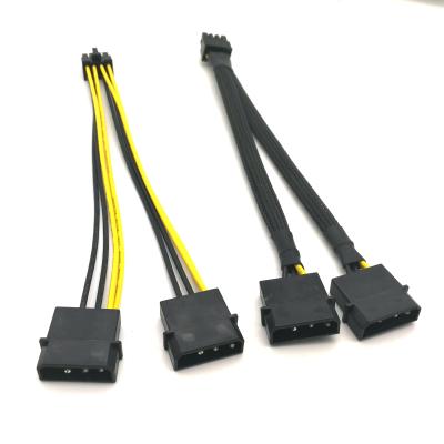 China Computer Factory Supply Power Adapter CPU/ATX 8 Pin Male To Dual Molex Cable Molex Power Cable for sale