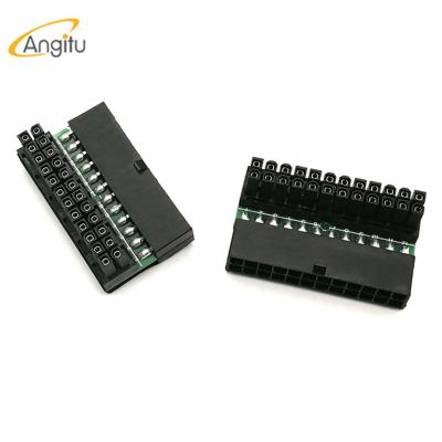 China Hot Selling 90 Degree Revolution Motherboard COMPUTER 24 Pin Male To Female Adapter for sale