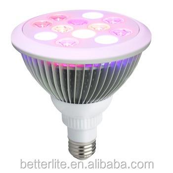 China Fruit Vegetable Greenhouse Flower Growing Lights 36W Full Spectrum LED Grow Bulb PAR38 (Blue 450-460nm, Red 620-630 nm, Deep Red 660nm, 2700K Warm White) for sale