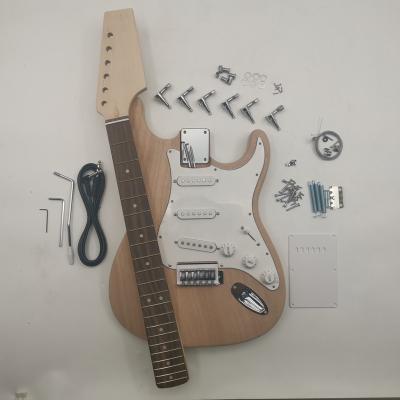 China Afanti DIY Electric Guitar Mahogany Unfinished Kit for sale