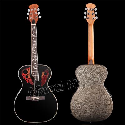 China spotless & Super Carbon Fiber Roundback / Afanti Music Carbon Fiber Back and Side Acoustic Guitar with 4 Section EQ (ANT-161) for sale