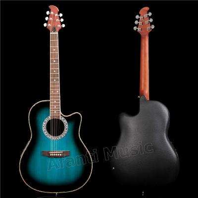 China spotless & Super Carbon Fiber Roundback / Afanti Music Carbon Fiber Back and Side Acoustic Guitar with 4 Section EQ (ANT-131) for sale