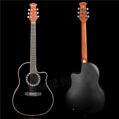 China spotless & Super Carbon Fiber Roundback / Afanti Music Carbon Fiber Back and Side Acoustic Guitar with 4 Section EQ (ANT-132) for sale