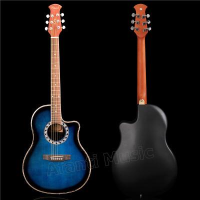 China spotless & Carbon fiber back HOT! Super Roundback / Afanti Music Carbon Fiber Back And Side Acoustic Guitar (ANT-133) for sale