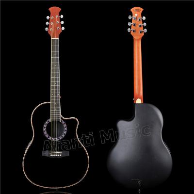 China spotless & Super Carbon Fiber Roundback / Afanti Music Carbon Fiber Back and Side Acoustic Guitar with LED EQ (ANT-138) for sale