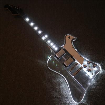 China Afanti Music FB Series Acrylic Body Electric Guitar With White LED Lights (PAG-126) for sale