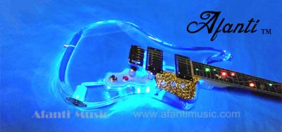 China Afanti LED Acrylic Light Electric Guitar (AAG-015) for sale