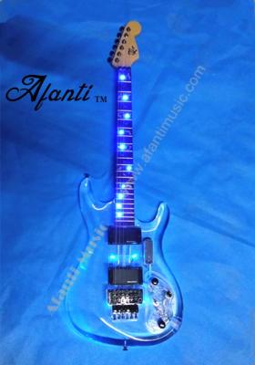 China Afanti LED Acrylic Light Electric Guitar (AAG-022) for sale