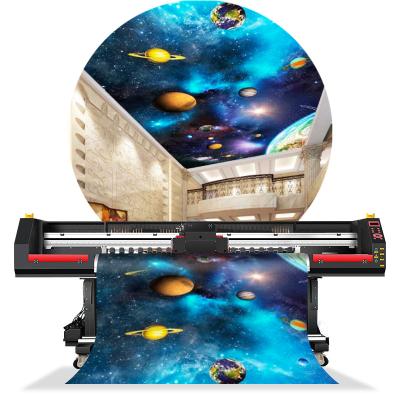 China Suits for Various Materials Flexible Printing MT Digital UV Roll Rolls 1904G UV Printer MT for Stretch Ceiling Printing for sale