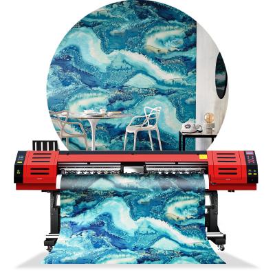 China Flexible Material Printing MT Digital UV Roll To Roll Printer MT-UV 1805Plus For Wallpaper Printing for sale