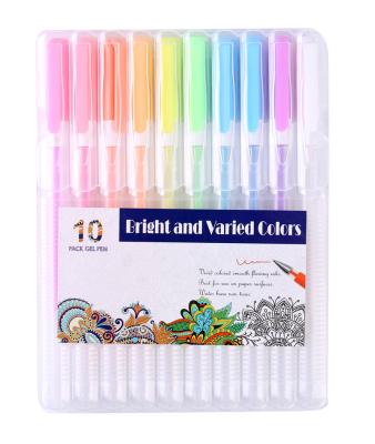 China Factory Wholesale Non-Toxic Glitter Gel Pen Set Reuseable Packing Box Safe Pens For Kids for sale