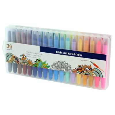 China 36 Classic Color Non-Toxic Wax Crayons Set For School Painting Art Supplies Kid Gift 801-36PP for sale