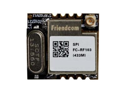 China 10mW Low Cost Wireless RF Module 420MHz-440MHz with SPI IIC Interface for 300m for sale