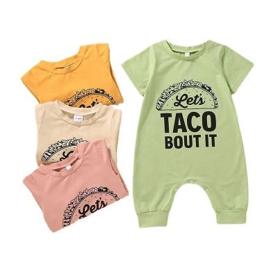 China 100% Cotton Summer Short Sleeved Baby Overalls Casual Multicolor Overalls for sale