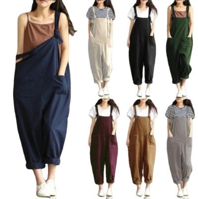 China Hot sale 9 color anti-static plus size women's pants and 3XL5XL pants loose casual pants overalls cheap wholesale for sale