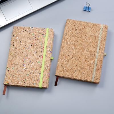 China Cover Cork Fabric Eco-friendly Paper Eco-friendly Wood Notebook Recycled Pages Lined Notebook Journal for sale