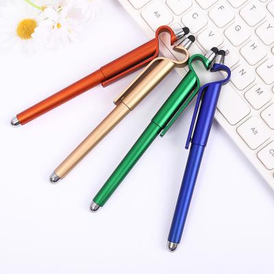 China Popular promotional stylus pen click gel dispensing cheap plastic pens for election with logo for sale