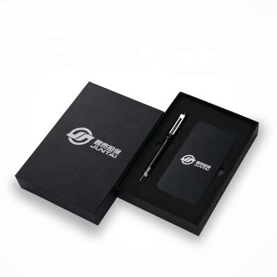 China Fast Charging Support Power Bank Supply Phone Charger Gift Set VIP Phone Charger With Roller Pen In Box for sale