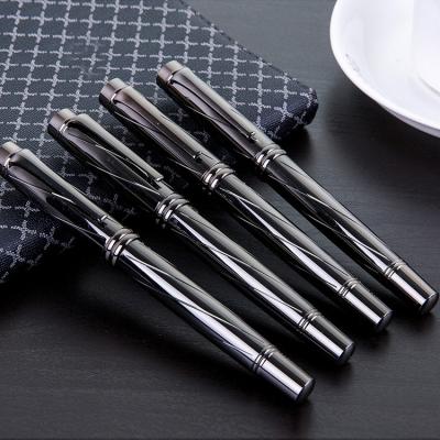 China Luxury Metal Pen Custom Logo Finance Wholesale Gift Gel Pen Fountain in Pen Box for sale