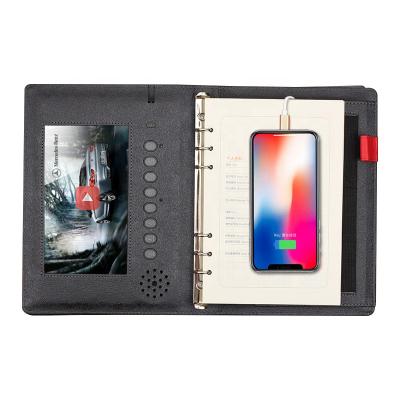 China Multifunctional Hardcover Book Notebook Agenda With Power Bank Voice Recorder Smart Visual Notebook Organizer for sale