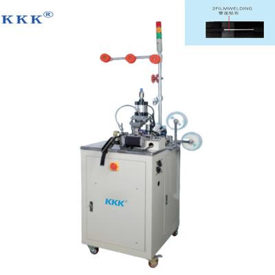 China Factory New KKK Type Automatic Ultrasonic Film Sealing Machine, Zipper Cloth Tape Placing Machinery For Open End Zipper for sale