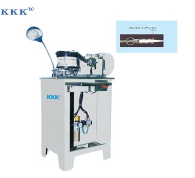 China Use for Nylon Teeth Welding and Metal Bottom Good Quality Semi-automatic Zipper Machine KKK Top Stop Machine Used to Produce Sample for sale