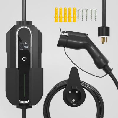 China SAE J1772 Single Phase 32A EV Charger Type 1 Level 2 Electric Car Portable 5m Charging Stations ACSN-BX32-1 for sale