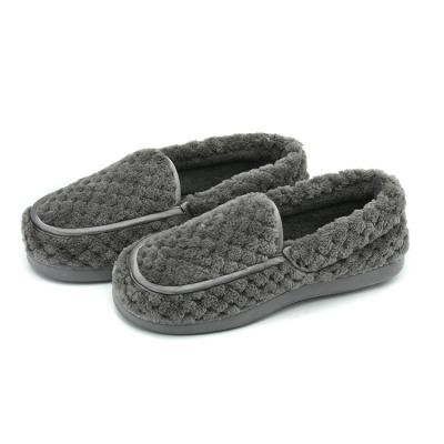 China Trend Gray Fashion Women Comfortable Moccasin Fashion With TPR Outsole Slipper Indoor Shoes for sale