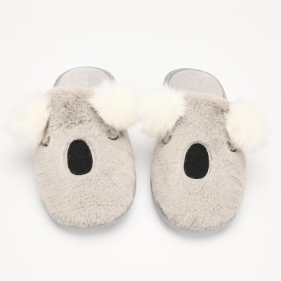 China Fashion Trend New Designs Women's Girls Kids Girls Novelty Koala 3D Character Animal Cute Fuzzy Slippers for sale