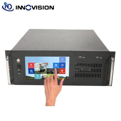 China With Fan 4U Industrial Computer Sever Case With LED Screen Netting for sale