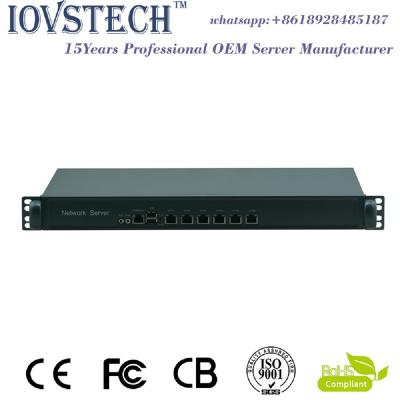 China High Quality Galvanized Steel Sheet 1U Rack Firewall 6lan PC/Network/Barebone Server for sale