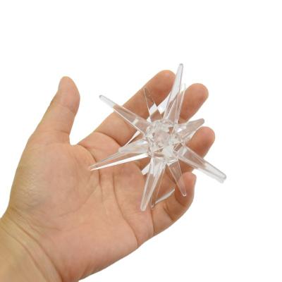 China Wholesale 200MM Christmas Decoration Outdoor Acrylic Star Urchin Star Spine Acrylic Glitter Ball for sale