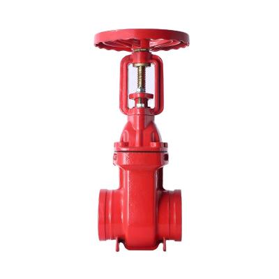 China Resilient Ductile Iron Fire Fighting Equipment Manual Control Type Seat Flanged Gate Valve for sale