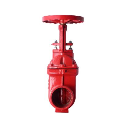 China Double Flanged Ductile Iron Fire Fighting Stem Gate Valve Flanged Cast Iron Rising Gate Valve for sale