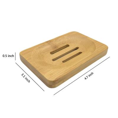 China Stocked Hot Selling Environmentally Friendly Bamboo Soap Dish One Piece Carved Soap Box Bathroom Soap Box for sale