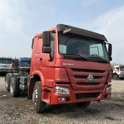 China HOWO Trailer Truck Single Cabin Used Main Tractor Hot Sale In Africa 1.6mÂ ³ for sale