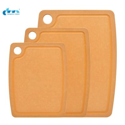 China Viable high quality antibacterial chopper wood fiber cutting board for Canada market with customization logo for sale