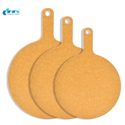 China Viable factory wholesale price of cutting board pizza wood fiber pizza board kitchen tableware for sale