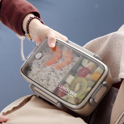 China Steamable Manufacturer Take Away Personalized Food Packaging Bento Stainless Steel Lunch Boxes For Adult for sale