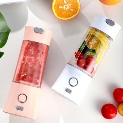 China Portable Electric Juicer Blender Juice Glass Blender USB Rechargeable Juice Blender Charged 6 Blades for sale