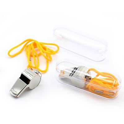 China Outdoor Sport Game Metal Whistler Referee Temergency Key Finder Whistleropestainless Steel Whistle for sale