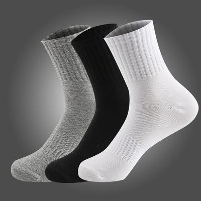 China SX Antibacterial Socks For Crew Wholesale Custom Mens Cotton Dress Designer Socks With Logo Business Calcetines Socks For Men for sale