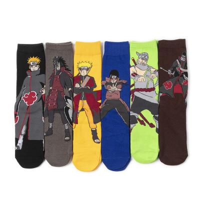 China Wholesale New Fashion Trend Shunxin School Cotton Men Mid Calf Length Socks Cartoon Antibacterial Comfortable Socks for sale