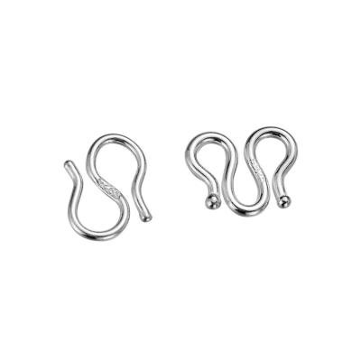 China Wholesale Popular S925 Sterling Silver Double Opening S Clasps W Clasps For DIY Bracelet Necklace for sale