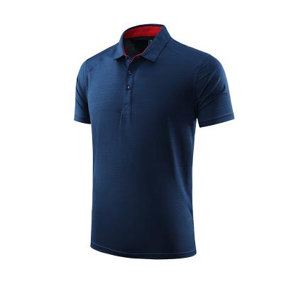 China Custom Soft Factory Compressed Fabric 86% Polyester 14% Spandex Mens Golf Polo T Shirts for sale