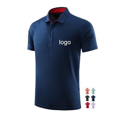 China Anti-Wrinkle High Performance White Plain Cotton Polyester Embroidered Mens Golf T-shirts Gym Sports Business Business Custom Logo Polo Shirts for sale